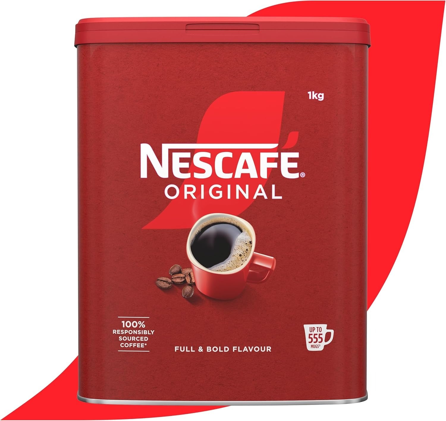 NESCAFÉ Original instant coffee granules 1kg tin packaging front