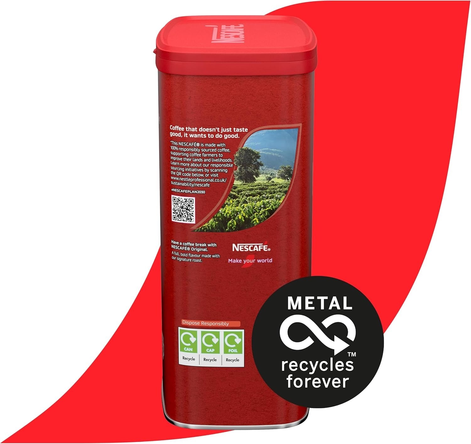 Nescafé Original Instant Coffee Granules Tin 1kg