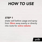 got2b Phenomenal Matt Hairspray 200ml usage instructions