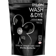Dylon Wash & Dye Intense Black Powder Fabric Dye 350g packaging