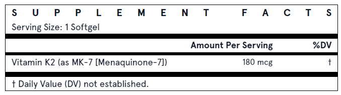 Jarrow Formulas<sup>®</sup> MK-7