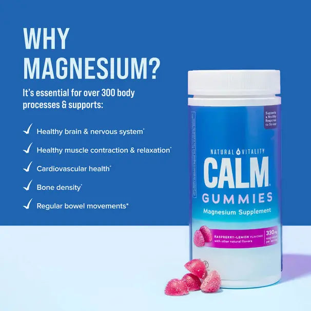 MAGNESIUM CITRATE GUMMIES, RASPBERRY-LEMON FLAVOUR