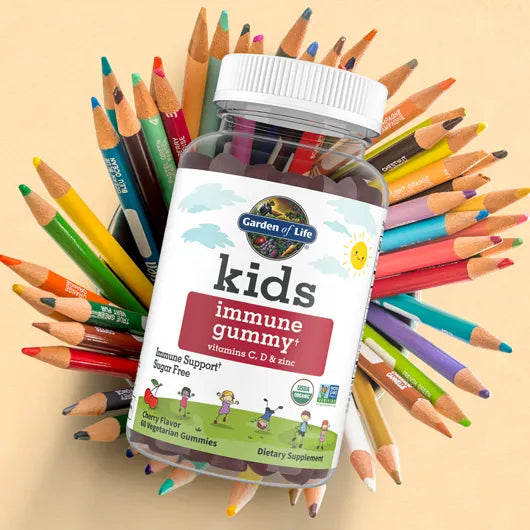 Garden of Life Organic Kids Immune Gummy† Cherry Flavour 60ct.