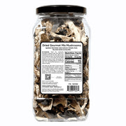 Back image: Wild Mushroom Co dried gourmet mix mushrooms pack 340g