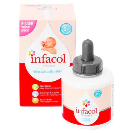 Infacol Simeticone Oral Suspension – 85ml bottle dropper with box.