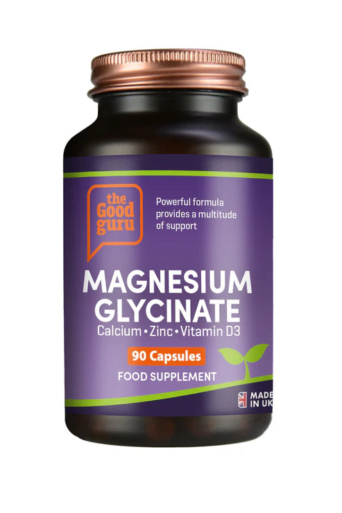 The Good Guru Magnesium Glycinate Complex bottle, 90 capsules.