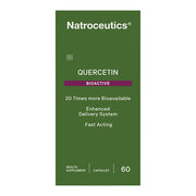 Front: Natroceutics Quercetin Bioactive  box, 60 vegan capsules with Quercefit™, on white background.