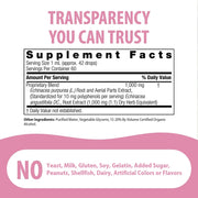 Nature's Answer Echinacea Aerial Parts Standardized Fluid Extract, supplement dropper bottle packaging, unflavoured, 60ml, ingredients and supplement information