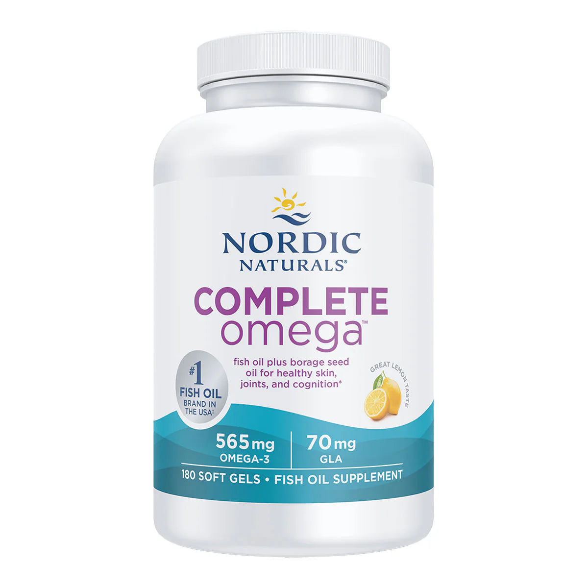 Nordic Naturals Complete Omega 565mg Lemon 60 Soft Gels Pack of 2