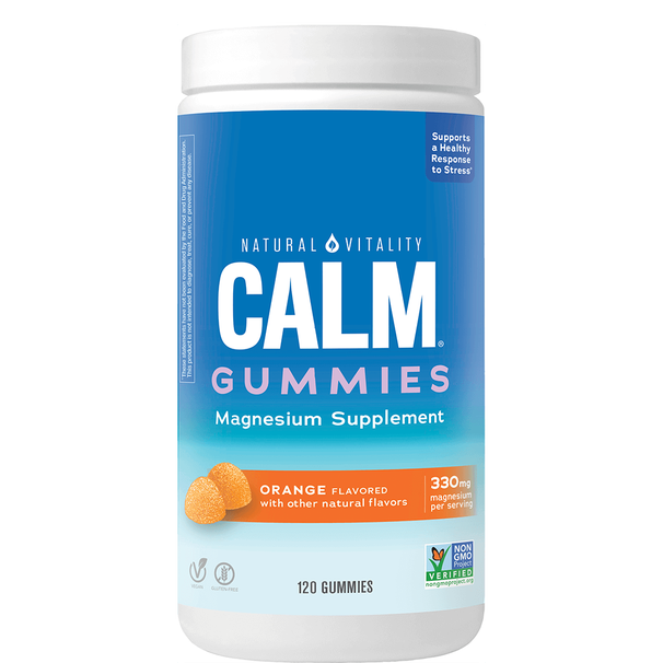 NATURAL VITALITY CALM® MAGNESIUM CITRATE GUMMIES, ORANGE FLAVOR