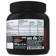 Olimp Nutrition creatine monohydrate powder supplement facts ingredients label 550g container
