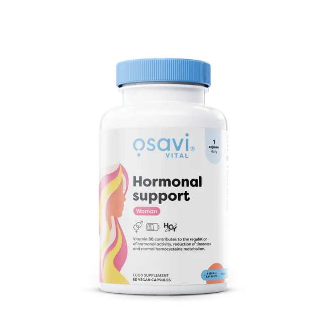 Osavi Woman's Wellness Complex bottle, 60 vegan capsules for women.