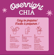 Prana Organic Overnight Chia Berry Fairies with Oats 800g overnight breakfast preparation