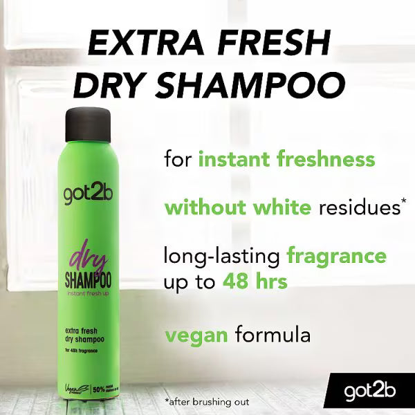 got2b Dry Shampoo Extra Fresh aerosol spray can 200ml ingredients and product information