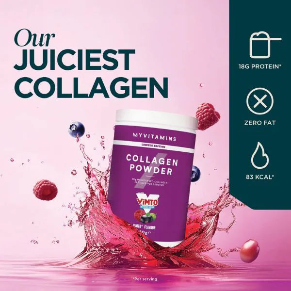 Myvitamins Collagen Peptides Powder 20g, Vimto Flavour - 720g