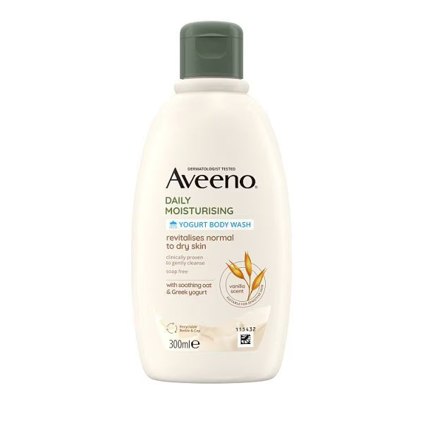 Aveeno Daily Moisturising Body Wash with Oat & Greek Yogurt(vanilla scent) - 300ml