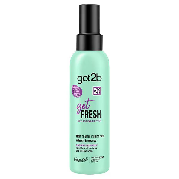 got2b Get Fresh Dry Shampoo Mist spray bottle bergamot and freesia fragrance 150ml front product packaging