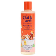 Childs Farm Hair & Body Wash, plastic bottle packaging, Sweet Orange fragrance, 250ml