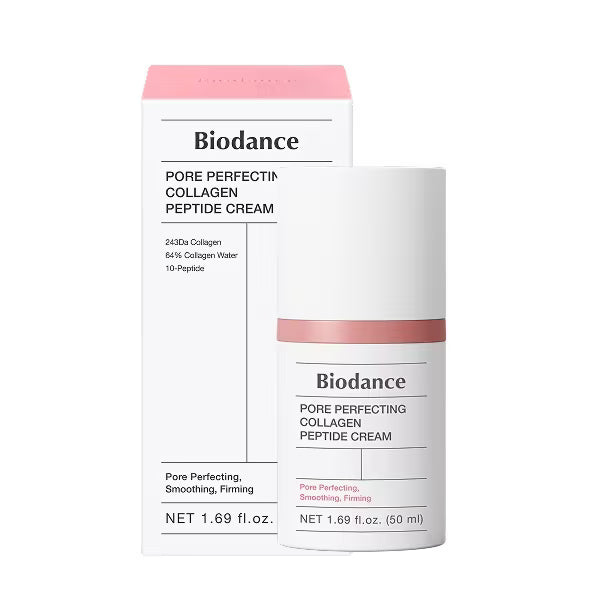 Biodance Pore Perfecting Collagen Peptide Face Cream 50ml moisturising face cream jar & box