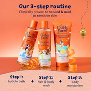 Childs Farm Hair & Body Wash Sweet Orange 250ml routine