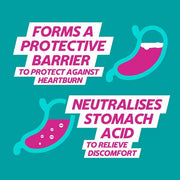 Gaviscon Double Action Mint Liquid Sachets box packaging mint flavour oral suspension 12 x 10ml portable sachet