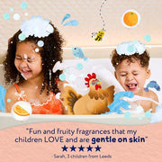 Childs Farm Hair & Body Wash, plastic bottle packaging, Sweet Orange fragrance, 250ml, directions for use
