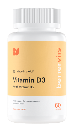 BetterVits Vitamin D3 & K2 60 capsules