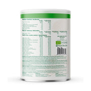 Four Sigmatic protein powder ingredients and product information panel on packaging