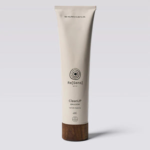 Tube of Re[Sens] CleanUP Emulsion on a light gray background