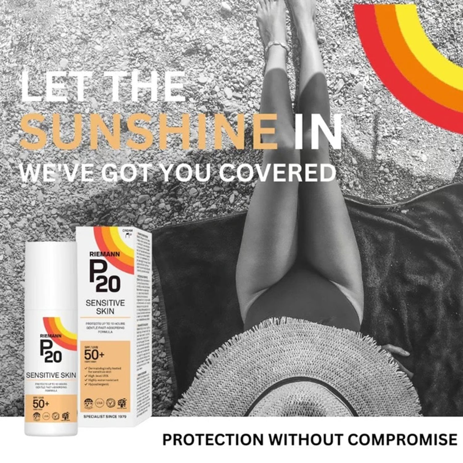 Riemann P20 Sensitive Face SPF50+ Sun Cream - 50g