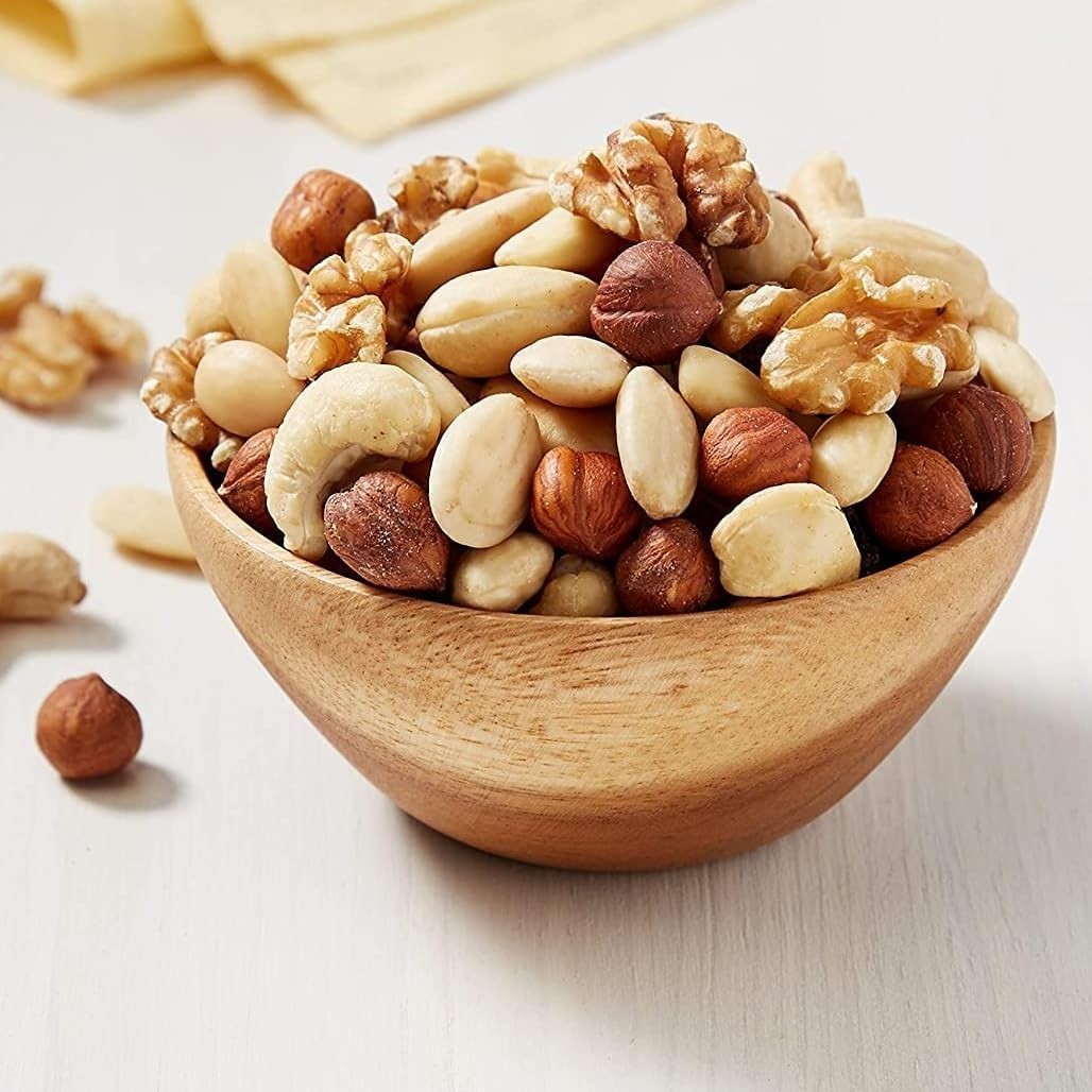 Lifestyle/use image: Sun Valley mixed nuts snack everyday desk or home use
