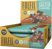 Fulfil Chocolate Salted Caramel protein bars multipack 15 x 55g chocolate coated snack bars