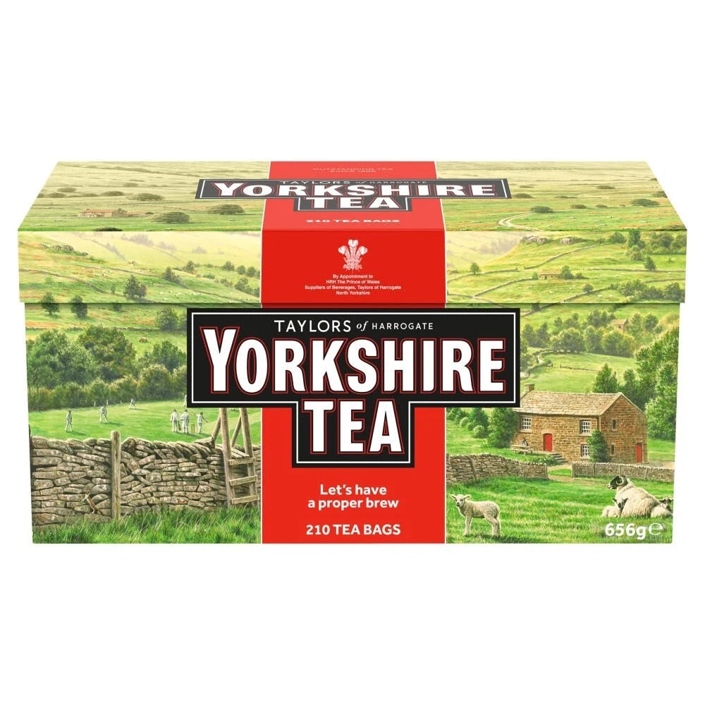 Yorkshire Tea Original Black Tea Bags box packaging black tea 210 tea bags front product image