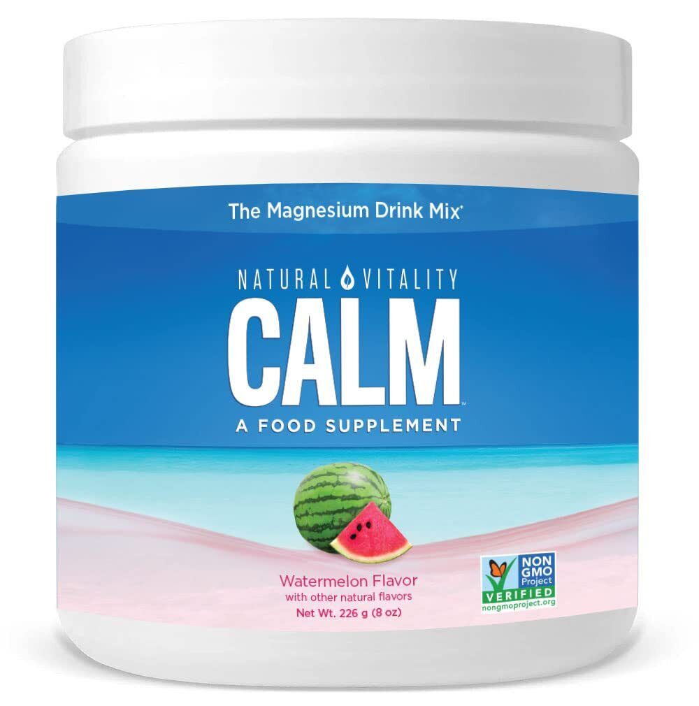 Natural Vitality Calm Magnesium Powder, Watermelon flavour 226