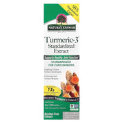 Nature's Answer Turmeric-3 Alcohol-Free Liquid Extract 30ml box curcumin supplement front label