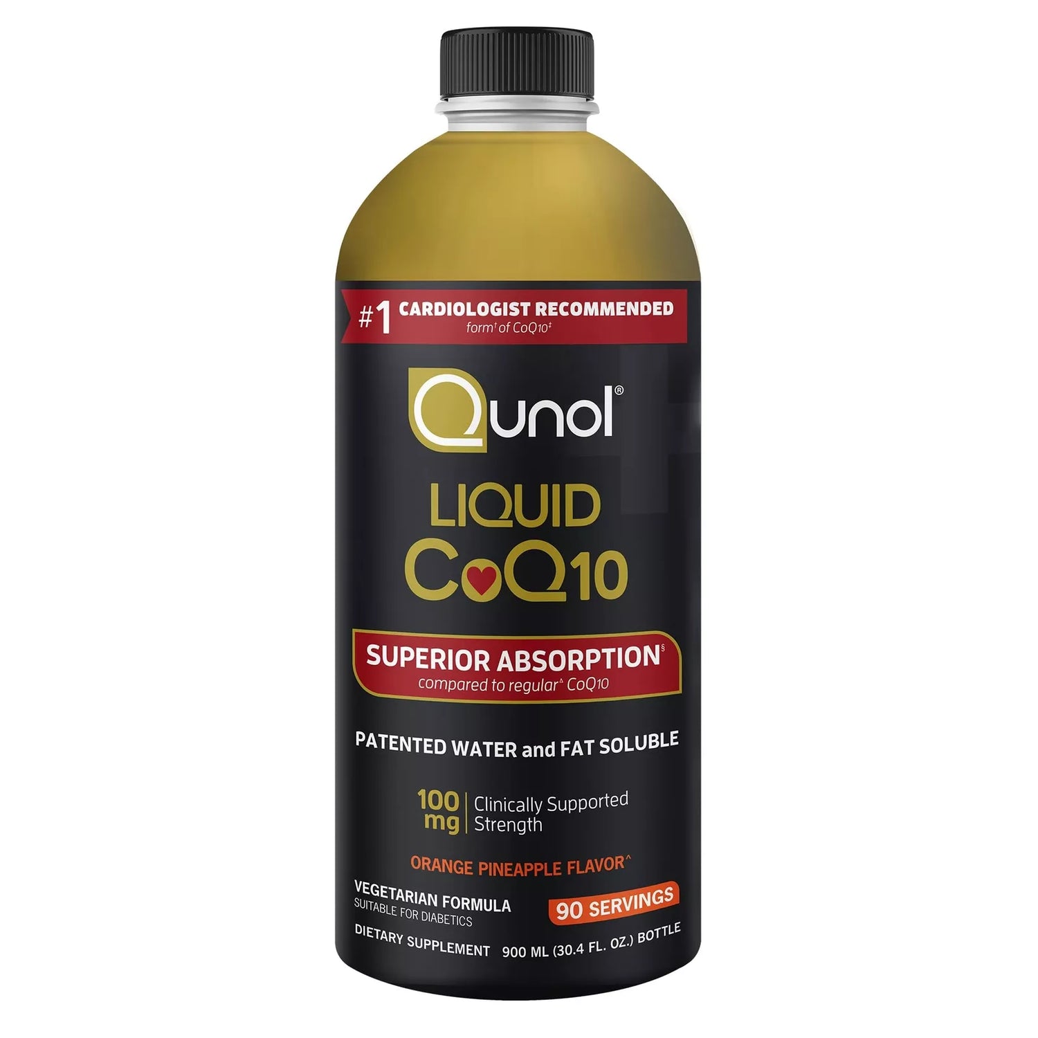 Qunol® Liquid CoQ10, 100 mg - Orange Pineapple.