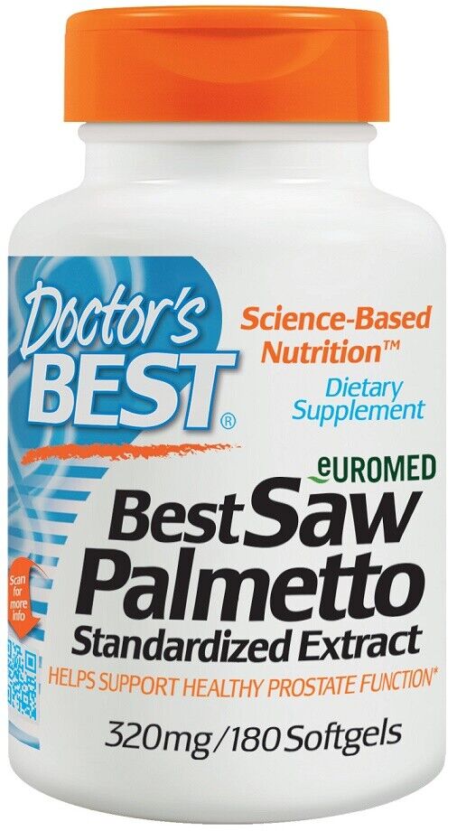 Doctor's Best	Saw Palmetto Standardized Extract, 320mg - 180 softgels