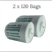 Paclan Biosack Compostable Food Caddy Liners 7L 240 liners bag product specifications 2 x 120 bags