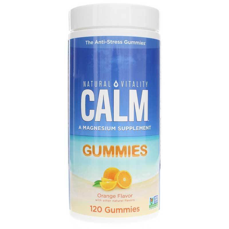 NATURAL VITALITY Calm Gummies Orange flavour, 120 gummies