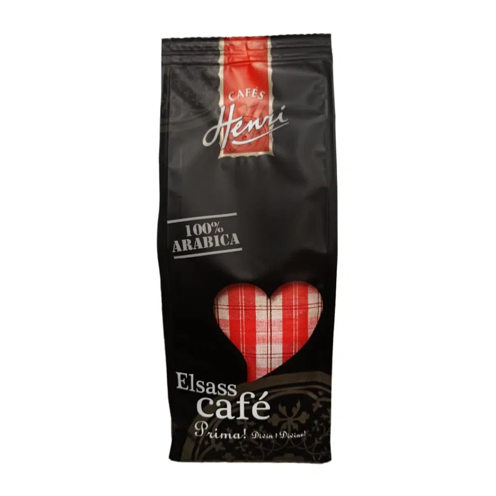 Cafés Henri Elsass Café Prima 100% Arabica coffee beans 1kg whole bean bag packaging front