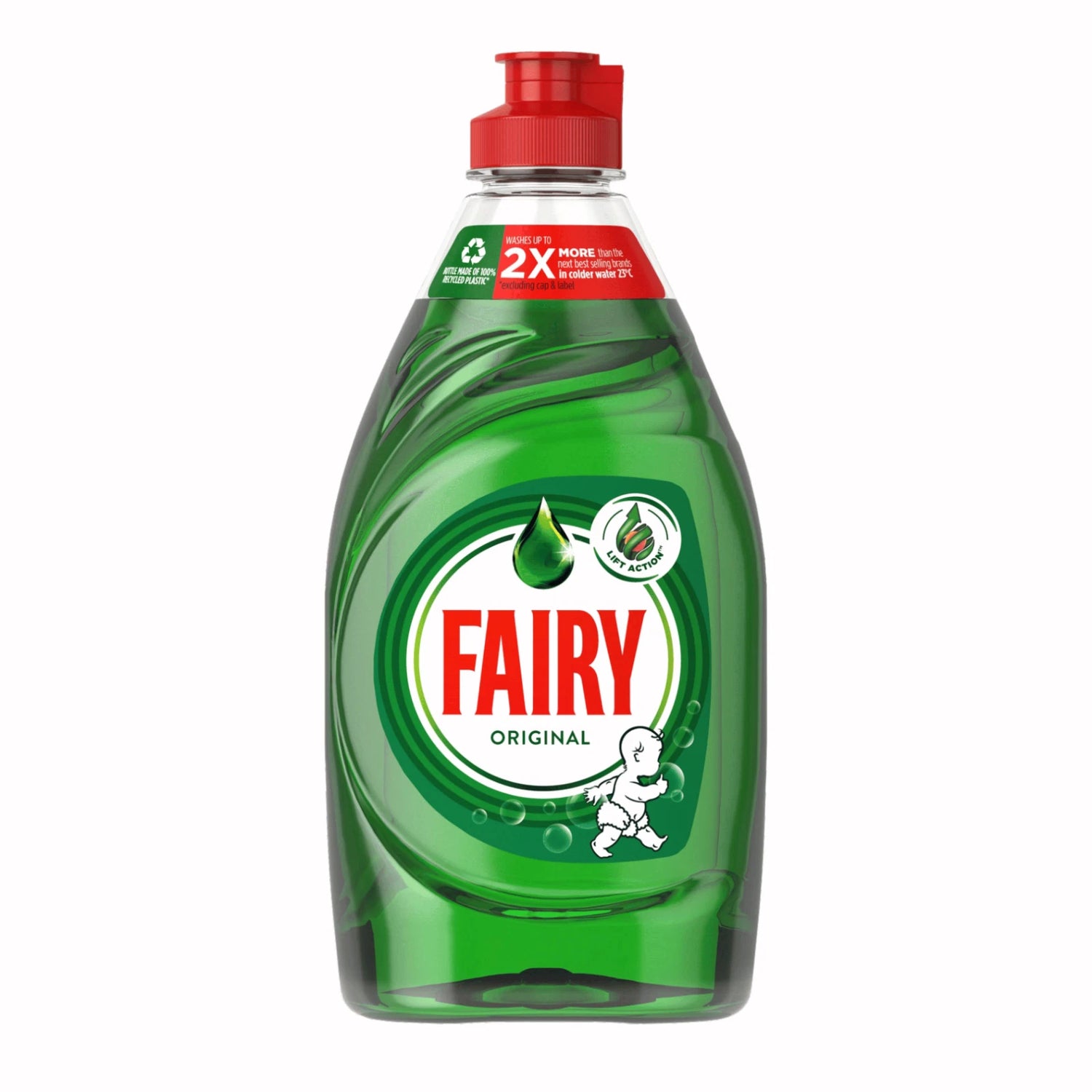 Fairy Original Washing Up Liquid bottle Original fragrance 320ml front product packaging