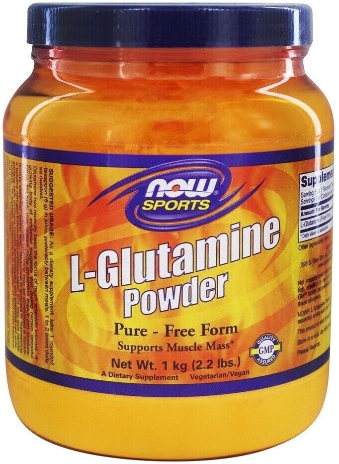 NOW Foods	L-Glutamine, 5000mg (Powder) - 1000g