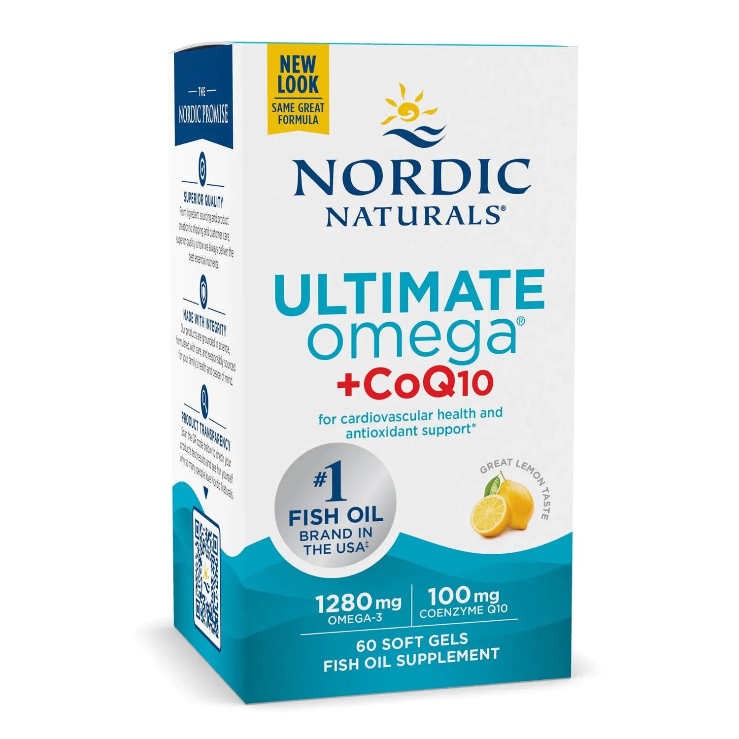 Nordic Naturals Ultimate Omega 1280mg + CoQ10 60 - 120 Softgels