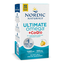 Load image into Gallery viewer, Nordic Naturals Ultimate Omega 1280mg + CoQ10 60 - 120 Softgels
