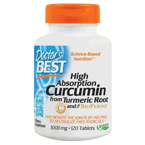 Doctor's Best	High Absorption Curcumin From Turmeric Root with C3 Complex & BioPerine, 1000mg - 120 tabs