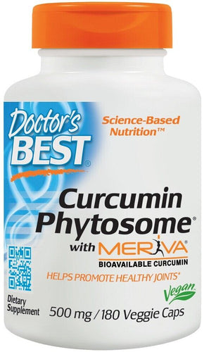 Doctor's Best	Curcumin Phytosome with Meriva, 500mg - 180 vcaps