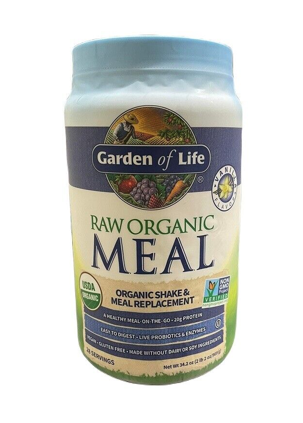 Garden of Life	Raw Organic Meal, Vanilla - 969g