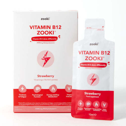 Zooki Vitamin B12- Strawberry , 14 x 10ml