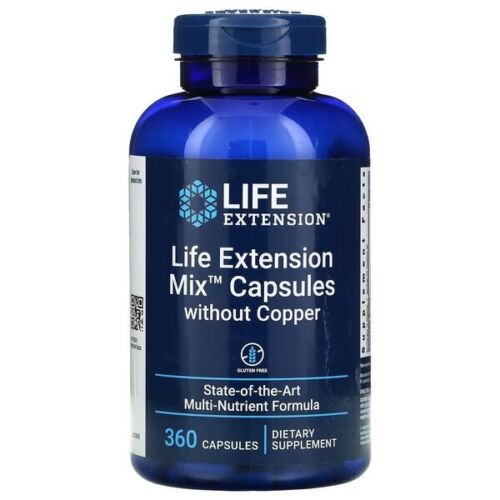 Life Extension	Life Extension Mix Capsules without Copper - 360 capsules