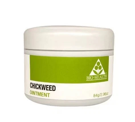 Bio Health Chickweed Ointment tube front label topical skin ointment 84g
